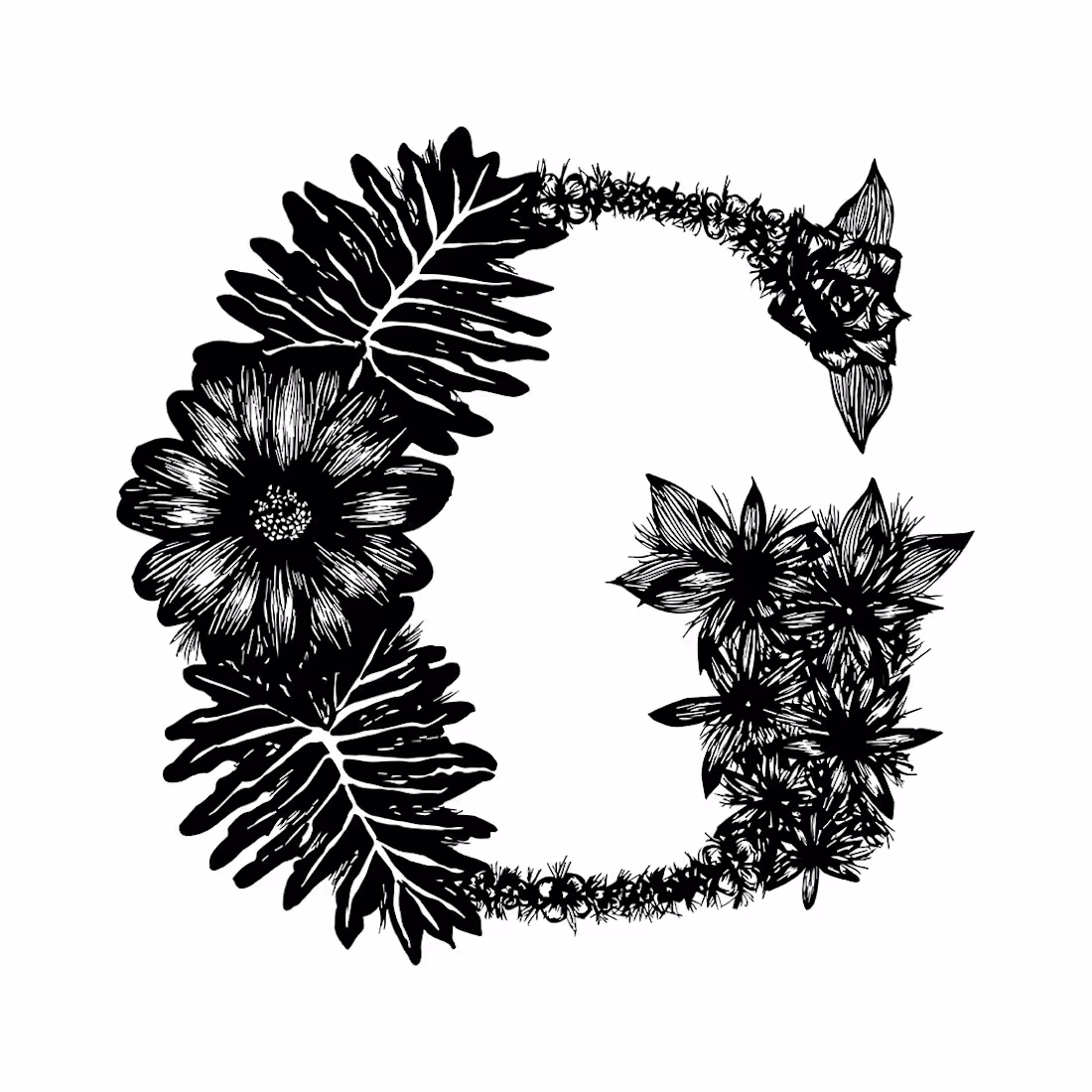Cover image for Illustrated Lettering with flowers