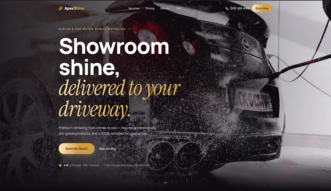Cover image for Landing page for a mobile