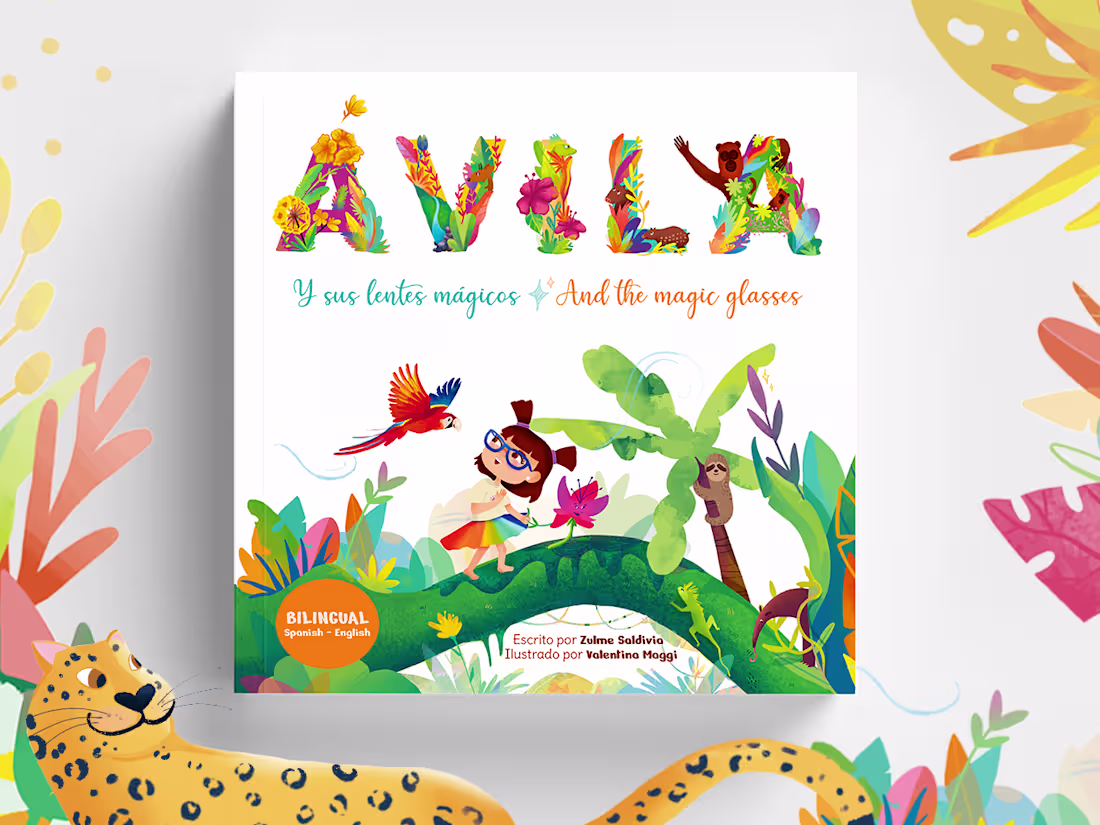 Cover image for Ávila and the magic glasses - Children's picture book