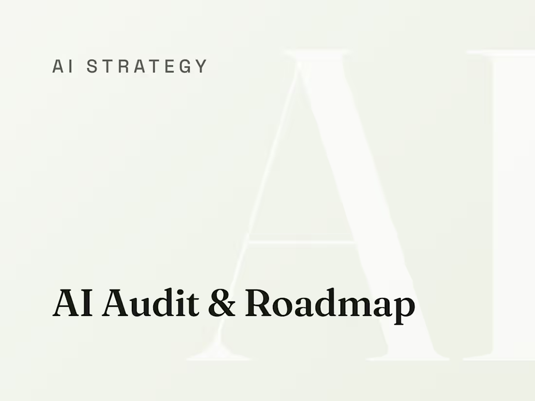Cover image for AI Audit & Roadmap