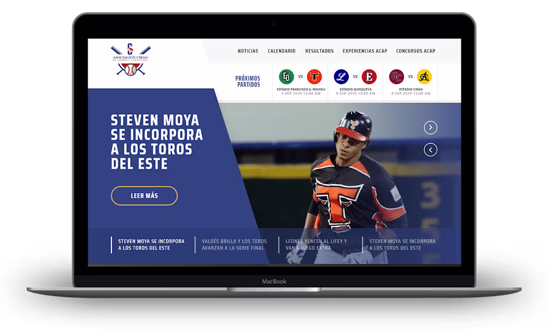 Cover image for Web Design | Pelota ACAP 
