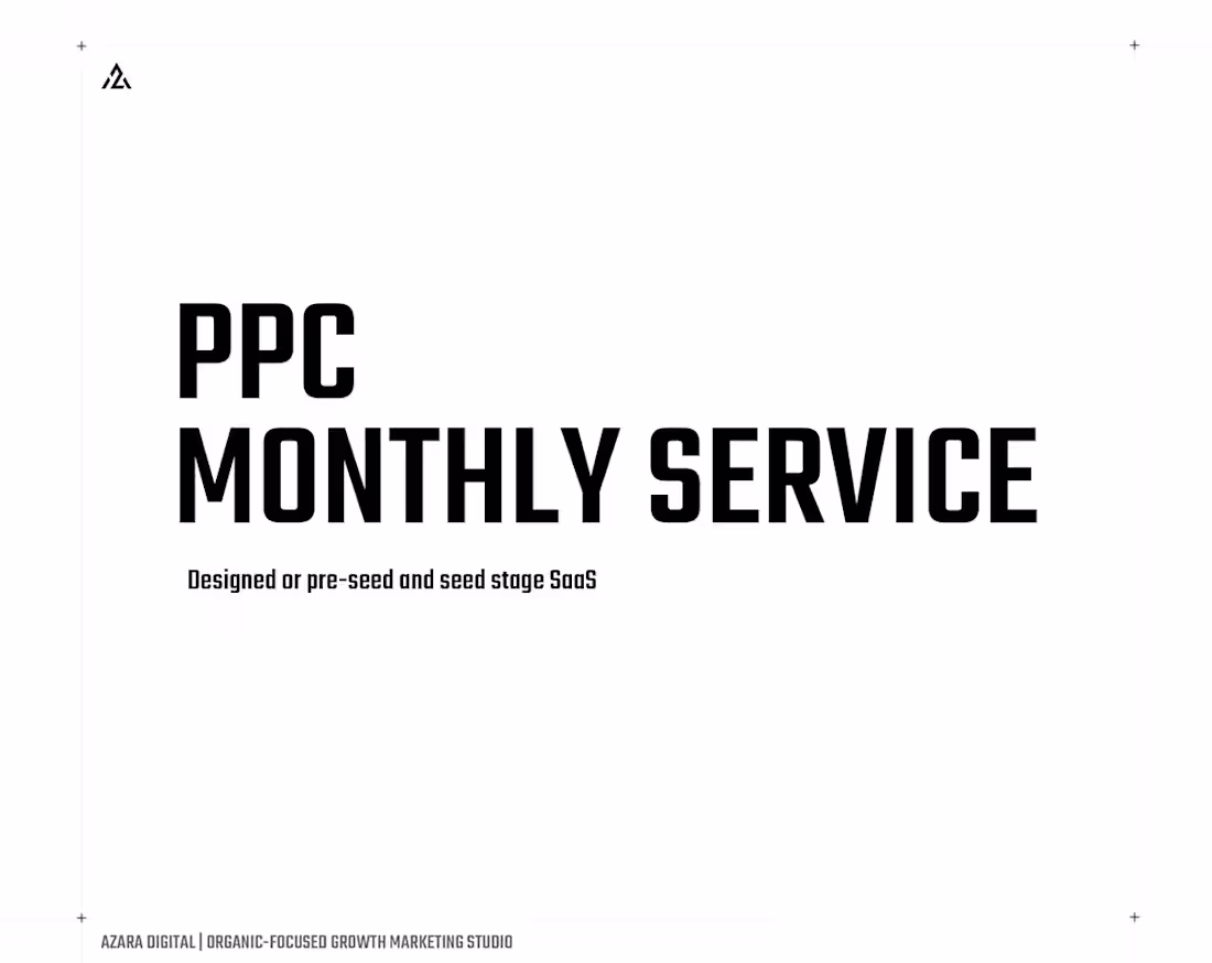 Cover image for PPC Monthly Service