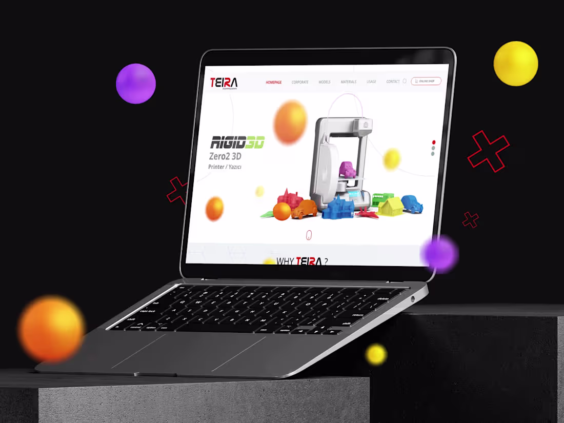Cover image for Teira 3D Website Design