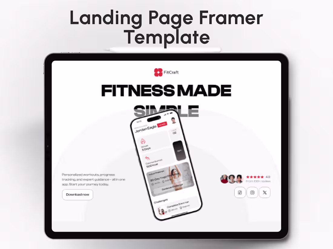 Cover image for Plex – Mobile App Showcase Template