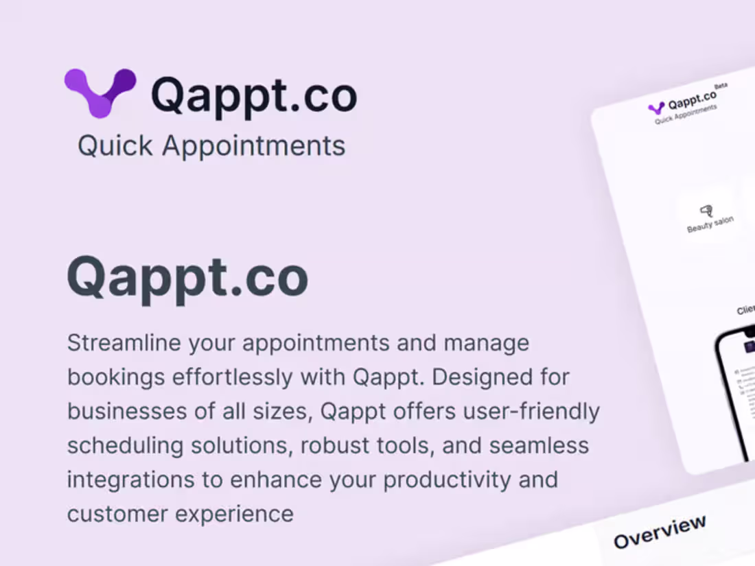 Cover image for Quick Appointments and bookings| Universal appointment and book…