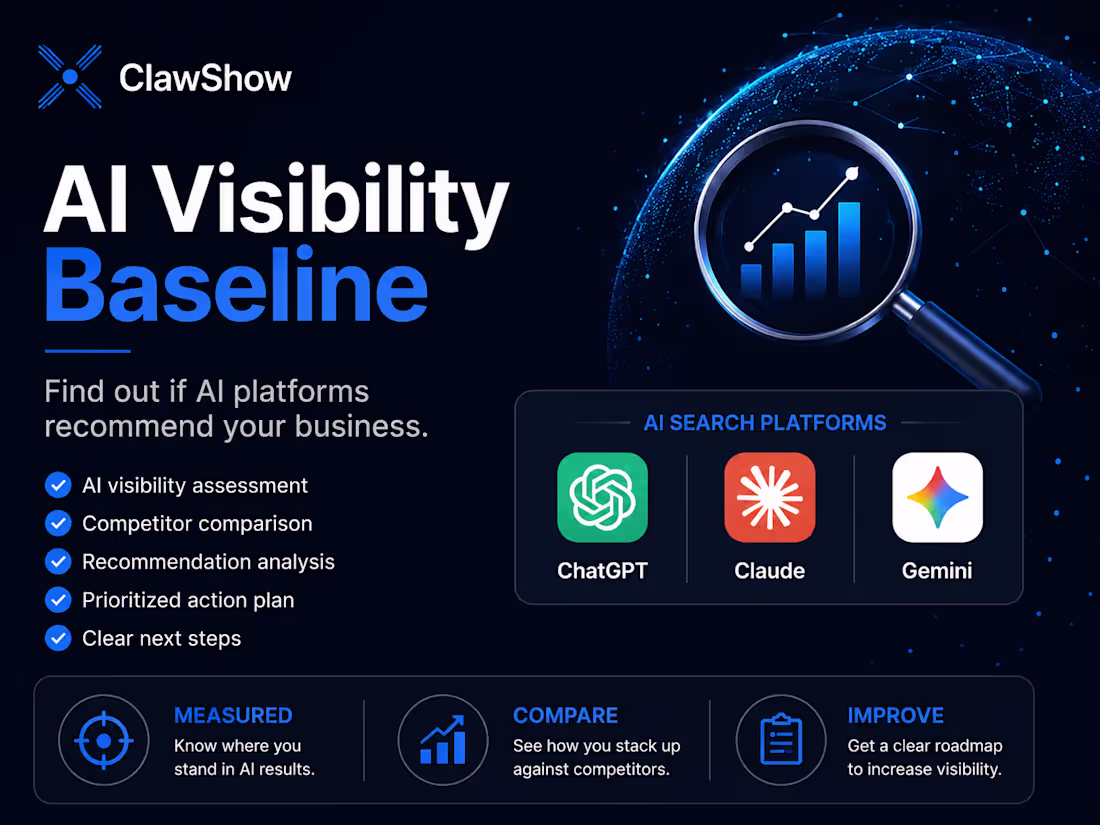 Cover image for AI Visibility Baseline — what AI actually says about your org