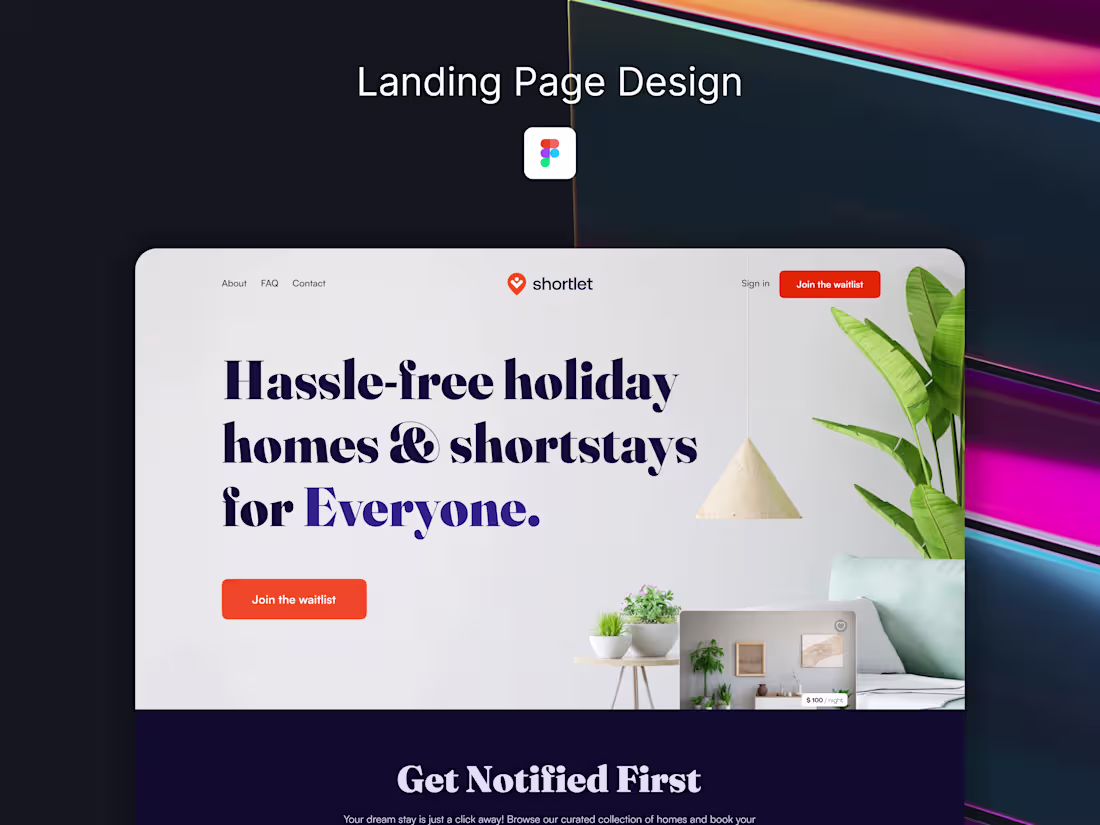 Cover image for Landing Page Design in Figma