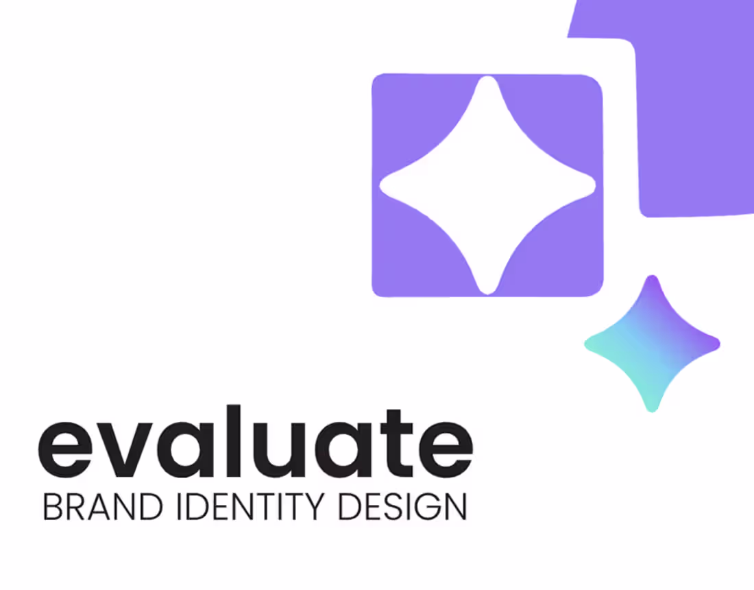 Cover image for evaluate- brand identity design