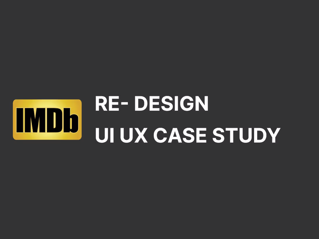 Cover image for IMDB Redesign