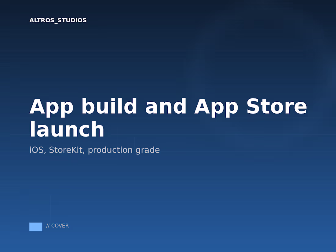 Cover image for App build and App Store launch