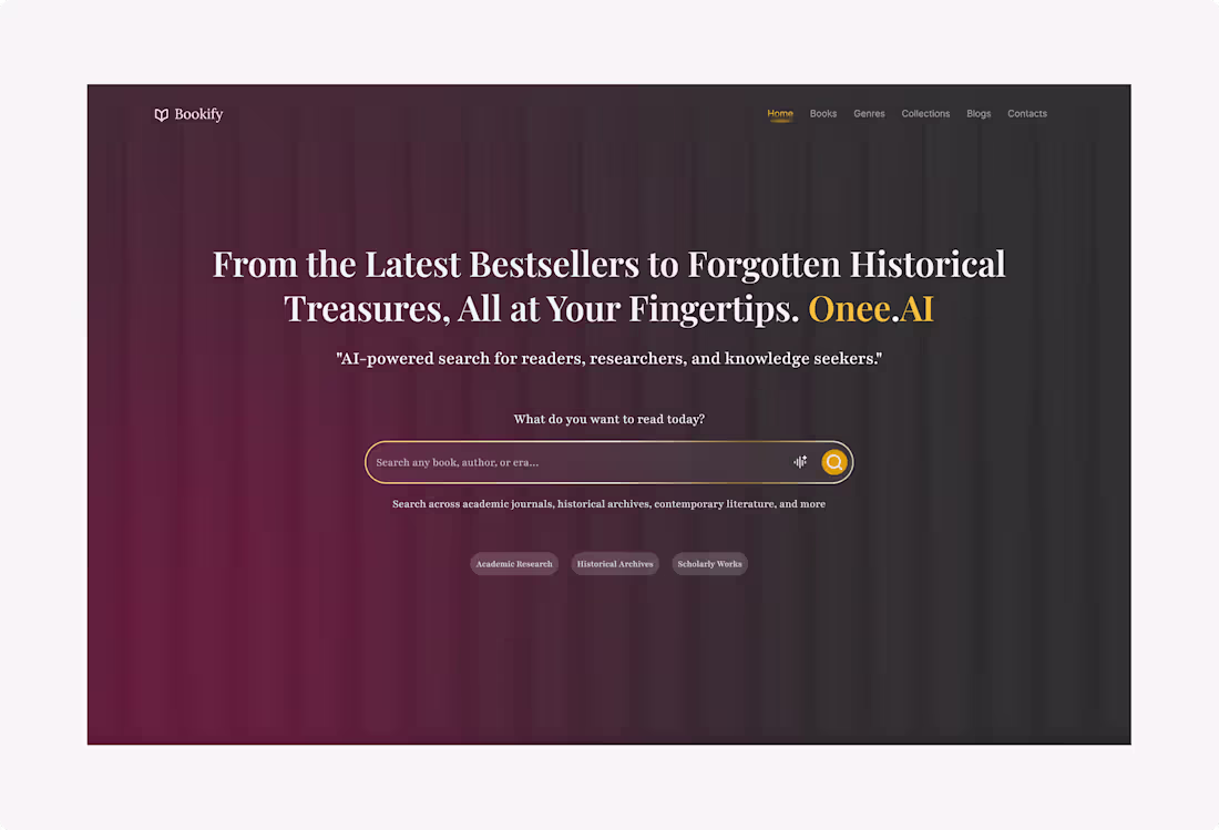 Cover image for Bookify — An AI-Powered Research & Knowledge Discovery Platform