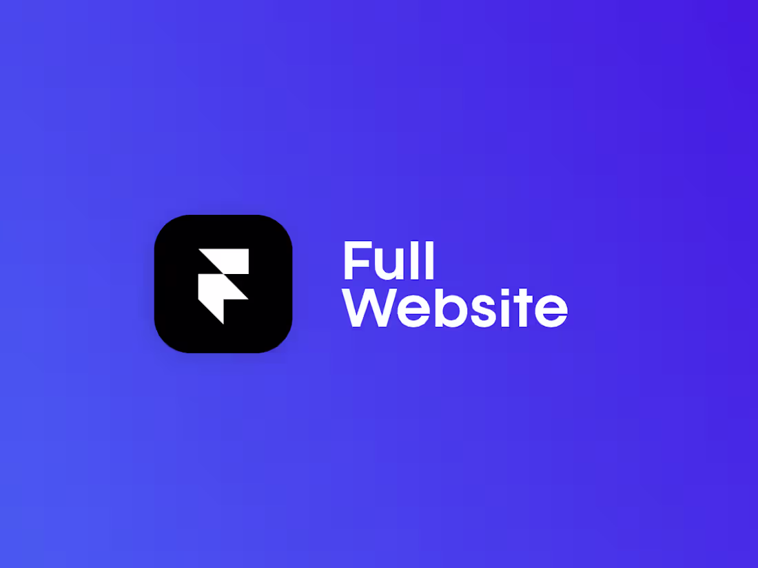 Cover image for Full Multi-page Website