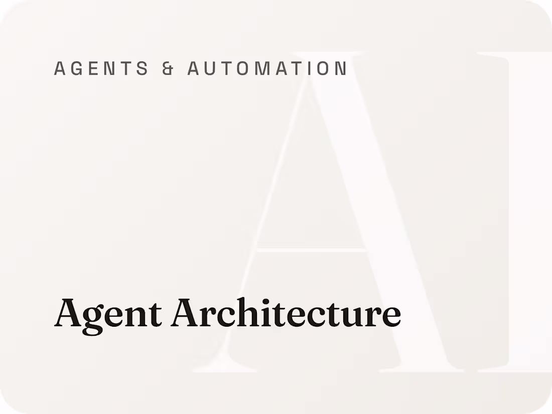 Cover image for Agent Architecture: Agents with roles, rules and schedules