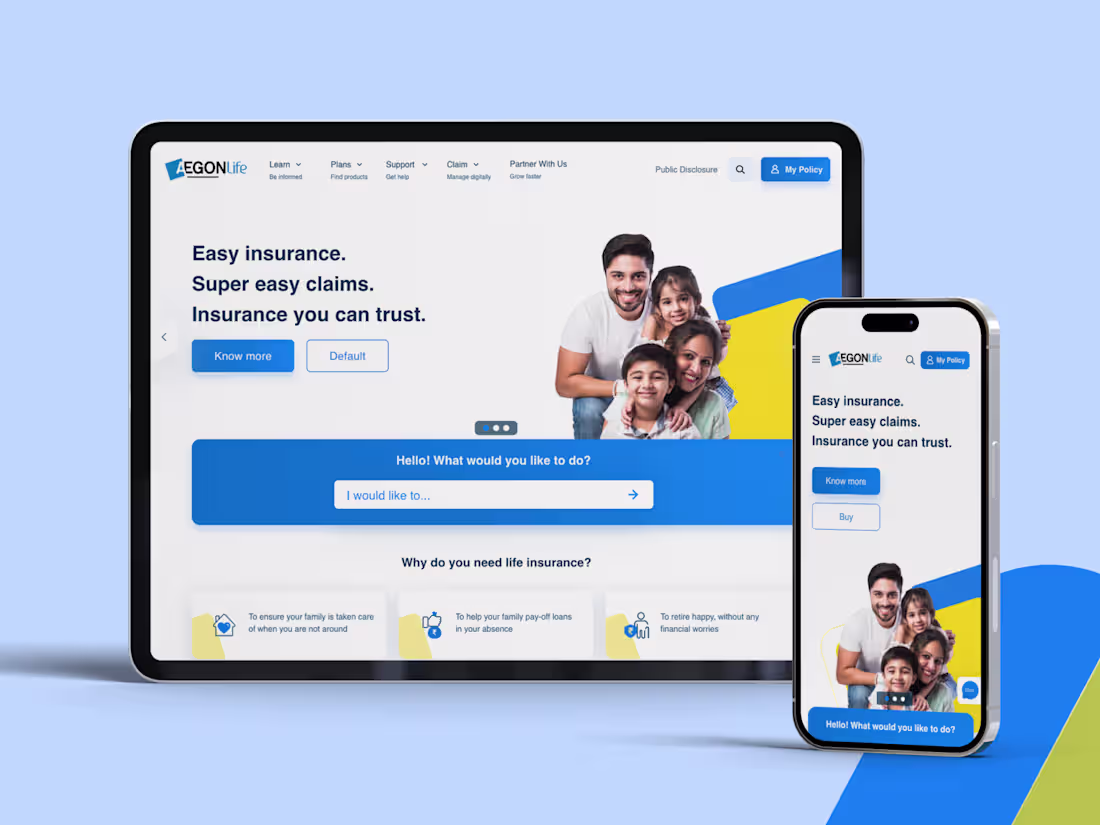 Cover image for Aegon Life - Mobile-First Insurance