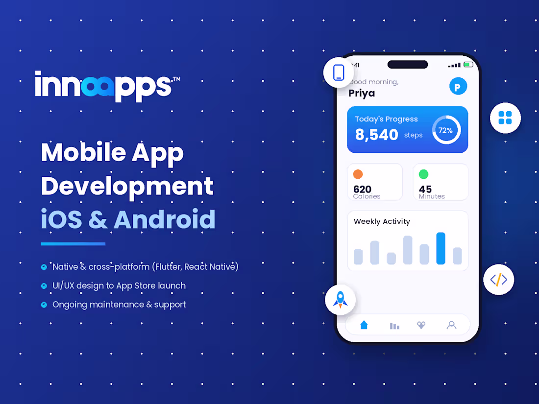 Cover image for Mobile App Development — iOS & Android