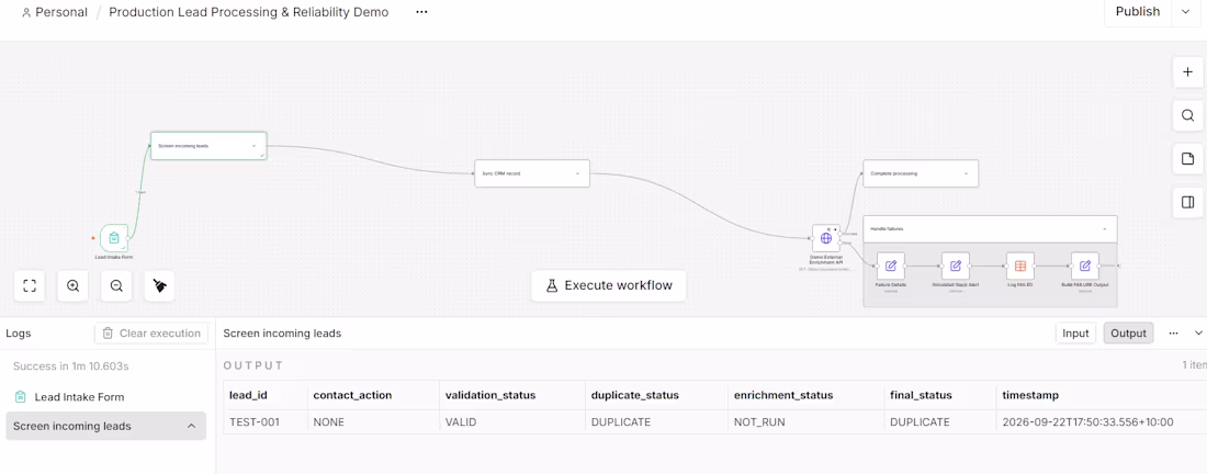 Cover image for Duplicate Prevention & Idempotency Workflow