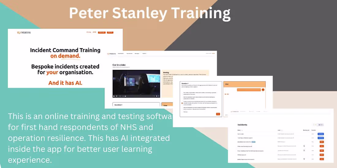 Cover image for Peter Stanley Training - Next.Js, AWS, AI