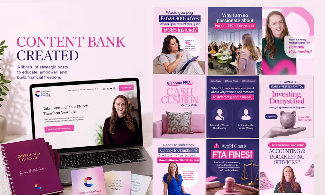 Cover image for Social Media & Marketing for Finance Caoch
