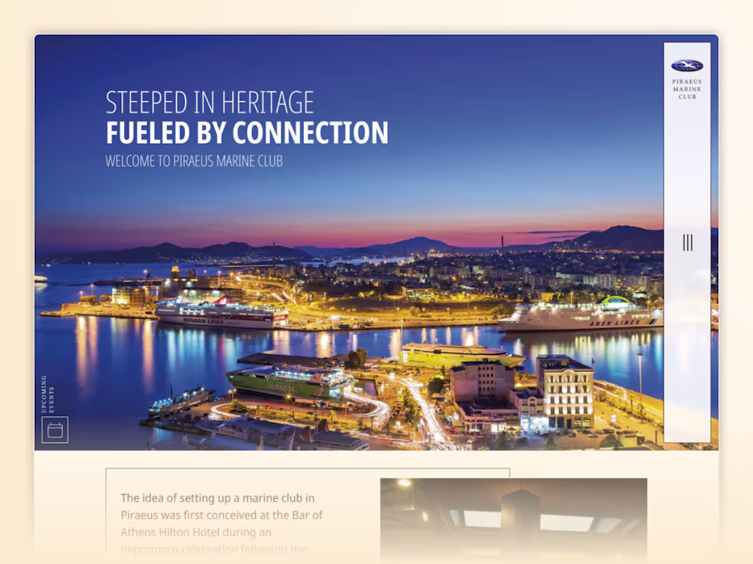Cover image for Piraeus Marine Club Website Redesign & Development