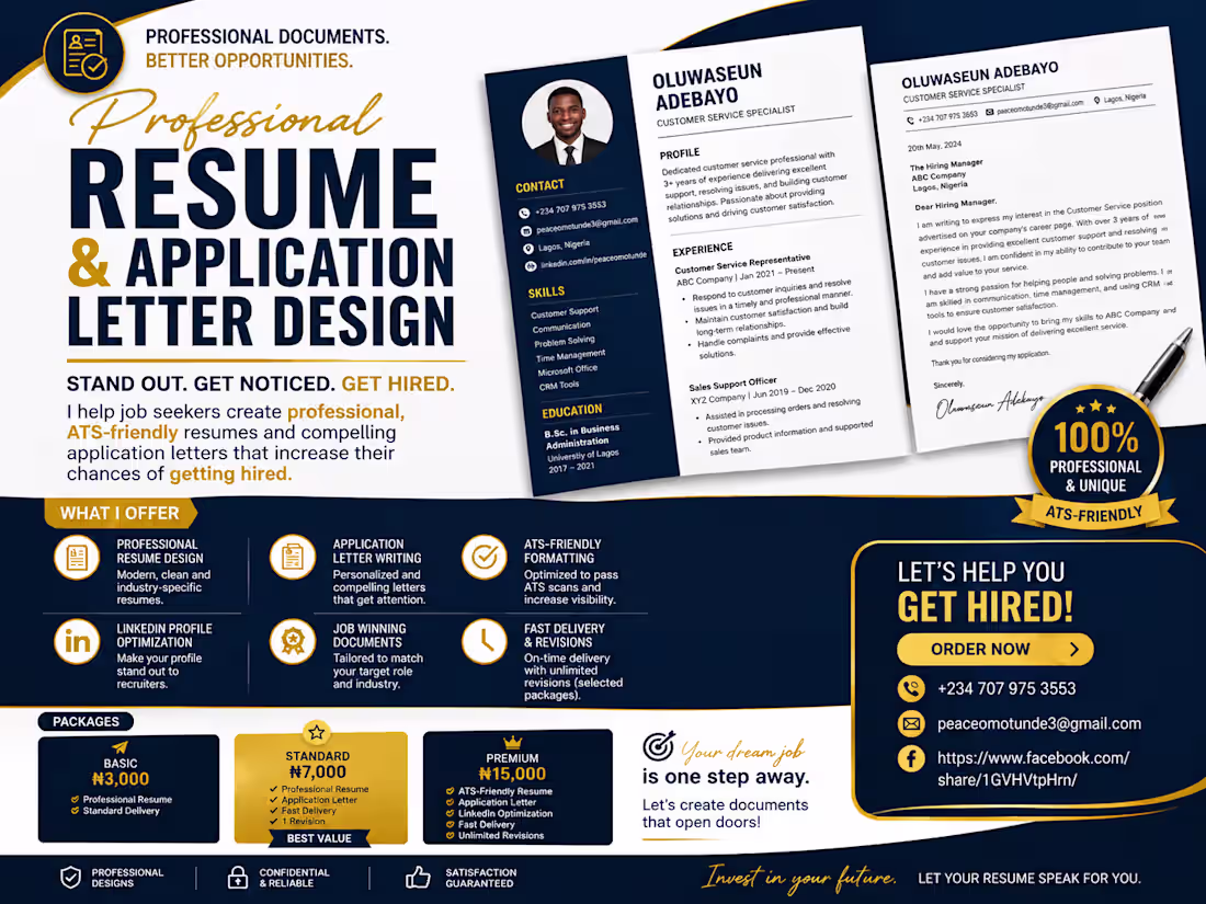 Cover image for Professional CV & Resume Design