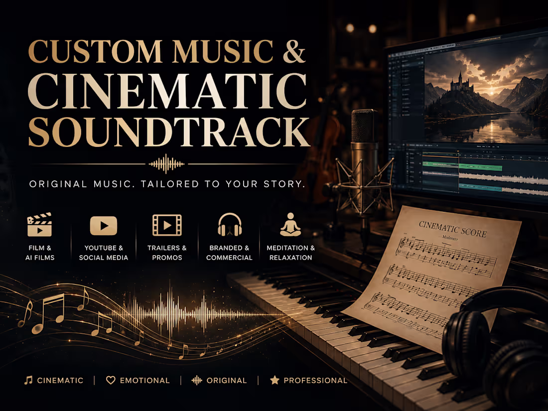 Cover image for Custom Theme Music, IP Music & Sound Design for Creative Project