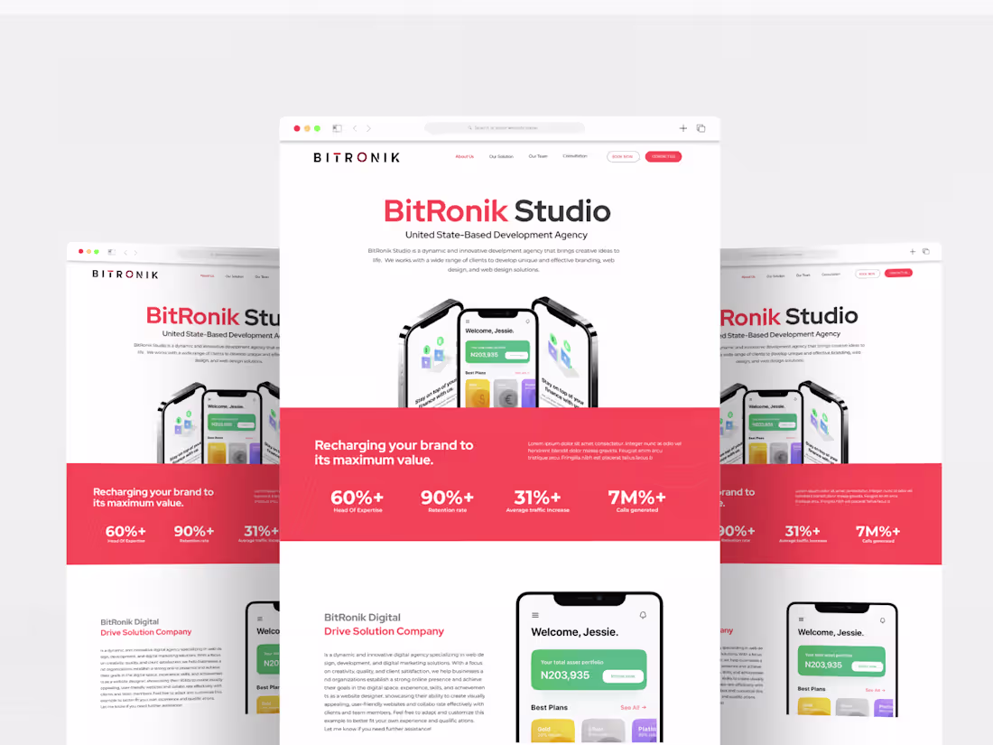 Cover image for Studio Website Design