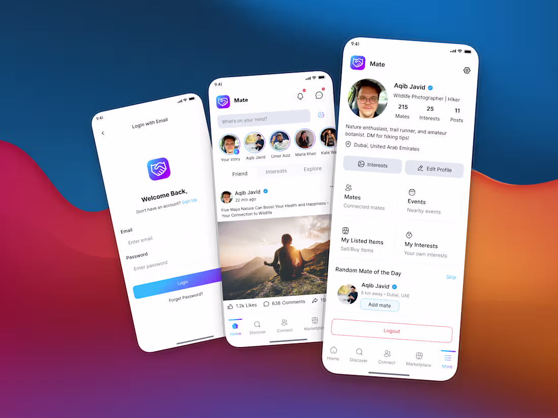Cover image for MATE | Social App |