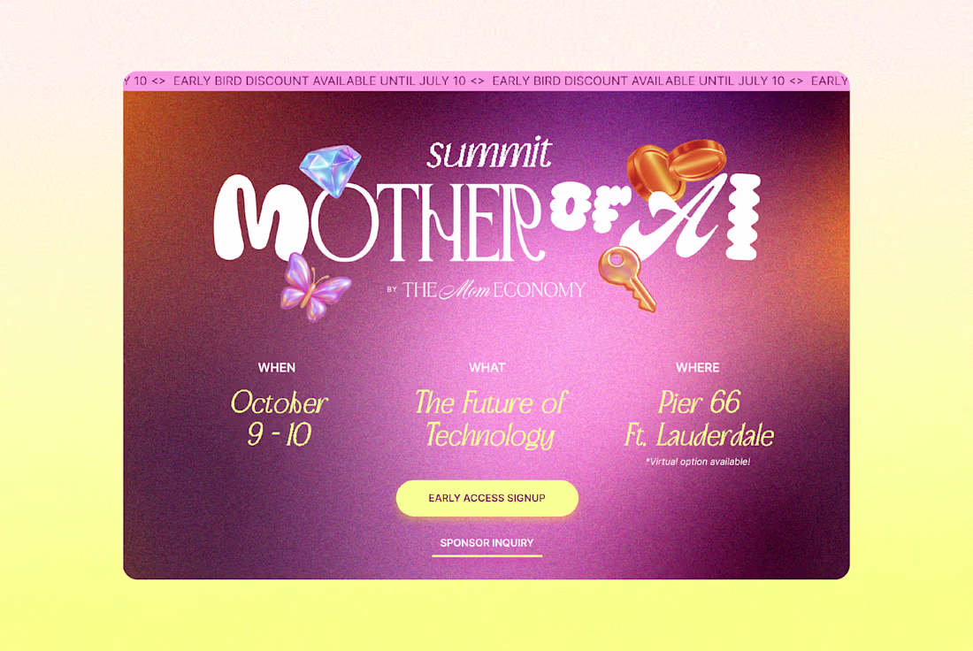 Cover image for Mother of AI Conference: Webflow Landing Page 