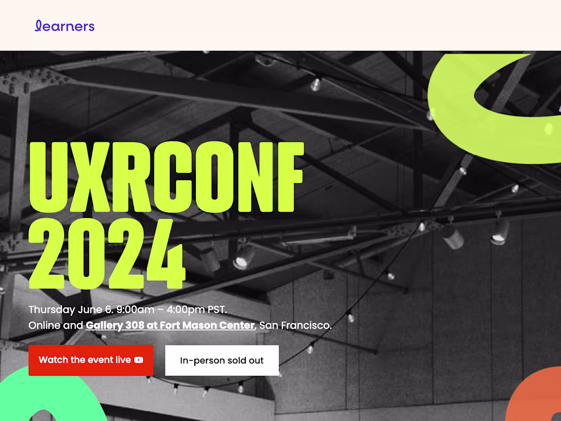 Cover image for UXRConf: The World's Biggest UX Research Event