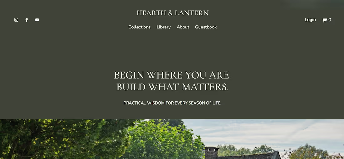Cover image for Hearth & Lantern work in