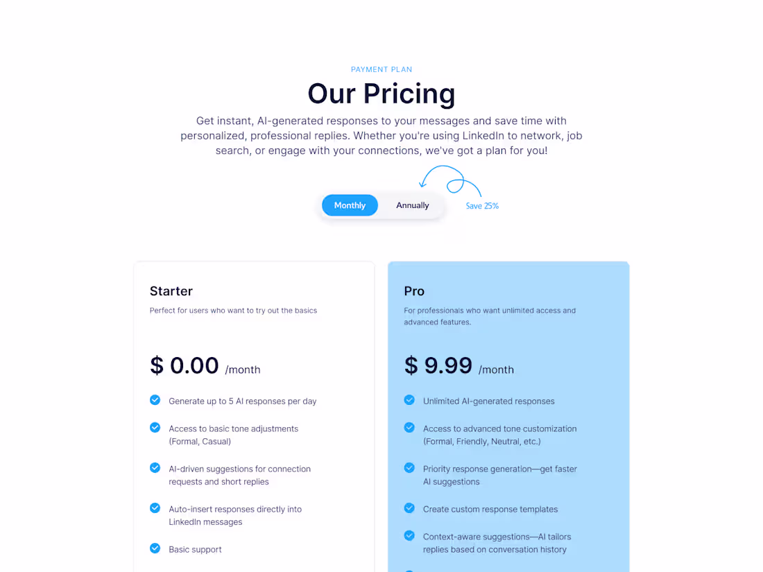 Cover image for Pricing Page Design