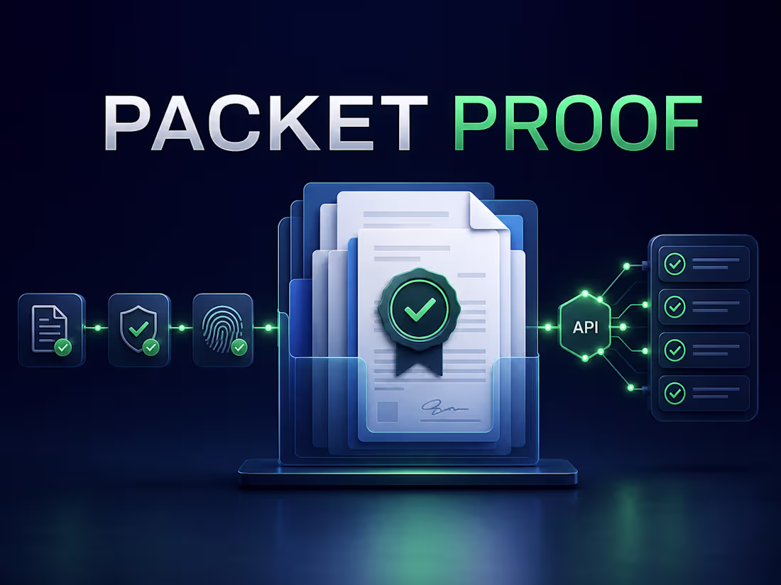 Cover image for Packet Proof: Document Verification Workflow