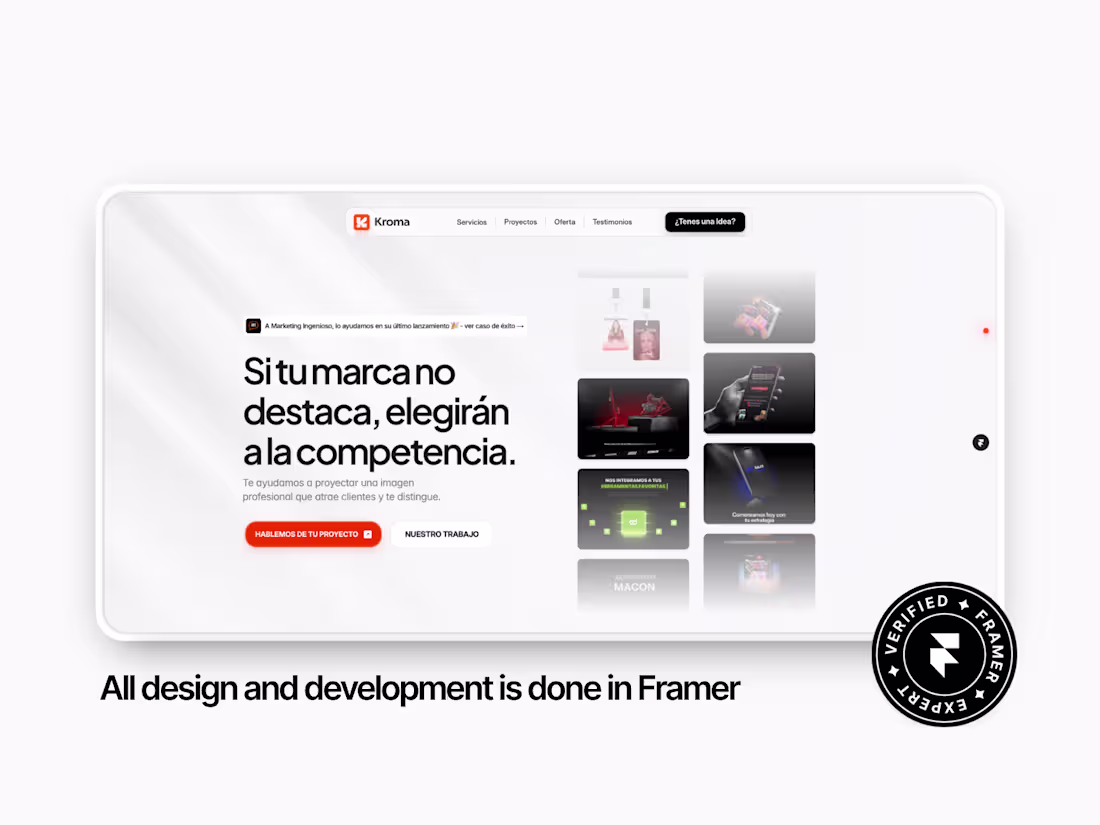 Cover image for  Framer Landing Page (Development and Design)