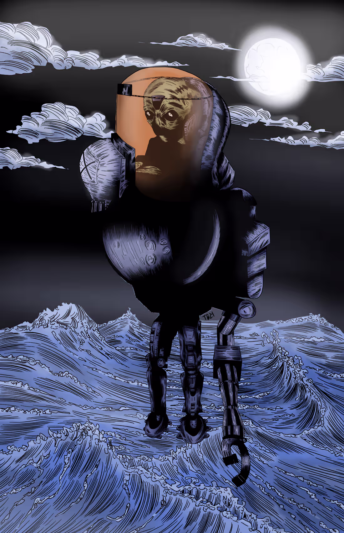 Cover image for January 11th 2024 - Mechanized Grey Alien