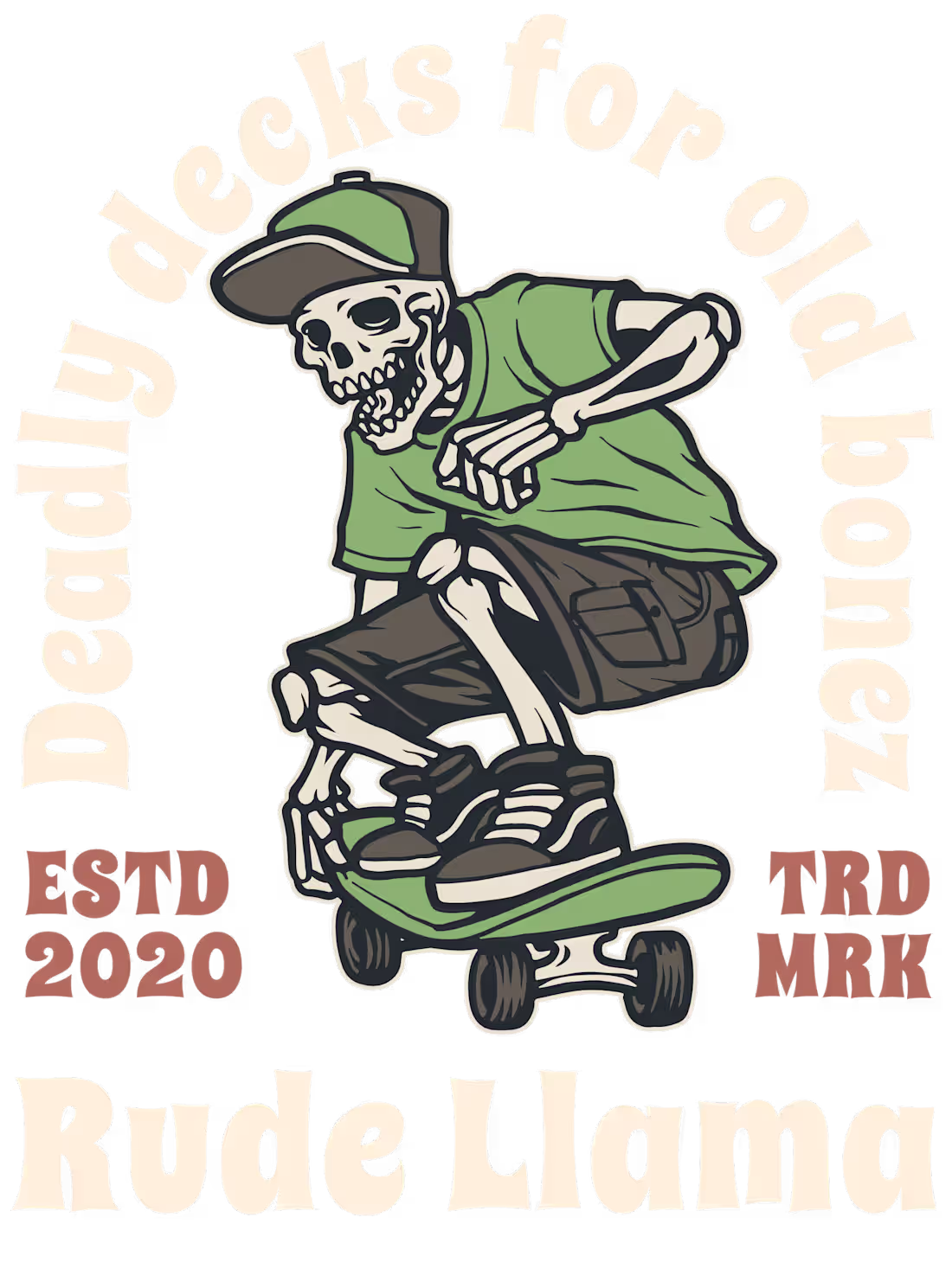 Cover image for ‘Old BoneZ’ skateboard sticker