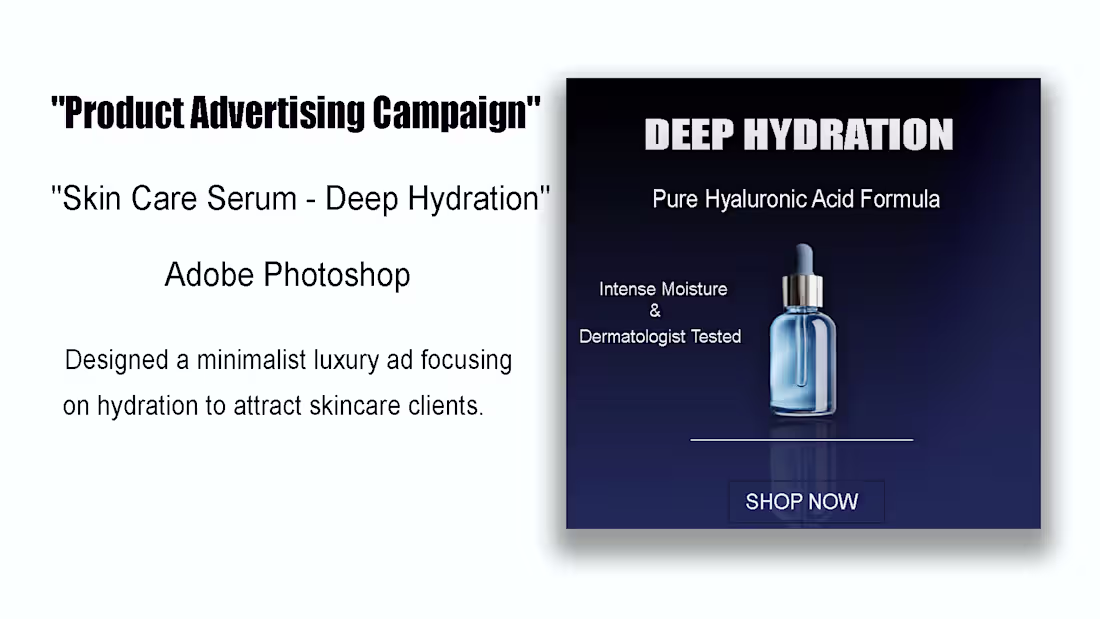 Cover image for "A commercial product advertisement designed