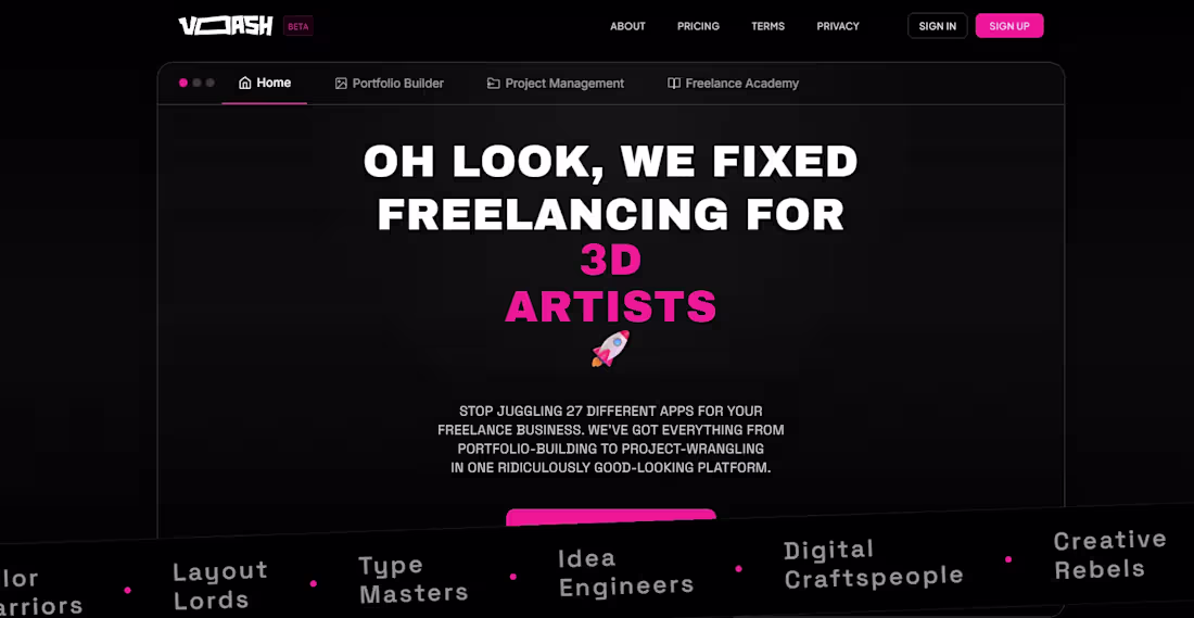 Cover image for Voash — Freelance Platform for Designers