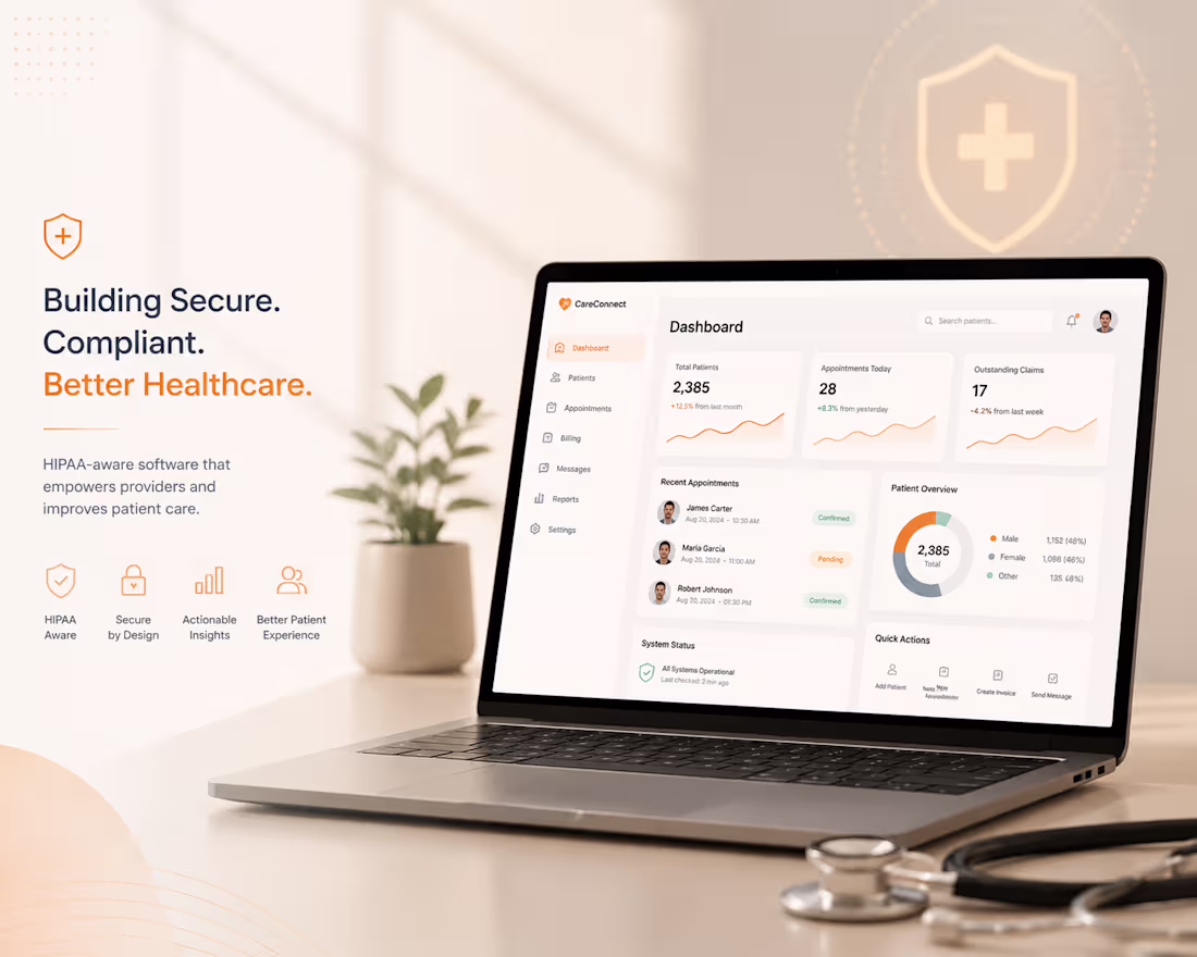 Cover image for HIPAA-Aware Healthcare Software Development