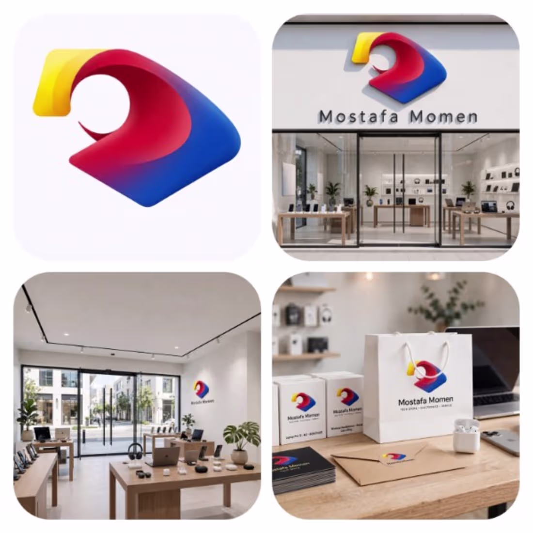 Cover image for Minimalist Gradient Logo Design for a Professional Tech Brand