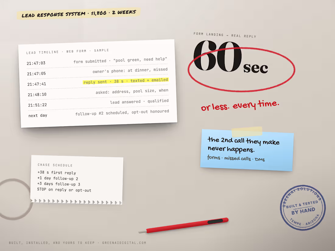 Cover image for Lead Response System - every lead answered in 60 seconds