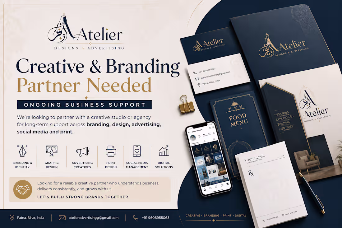 Cover image for Creative & Branding Partner Needed — Ongoing Business Support
