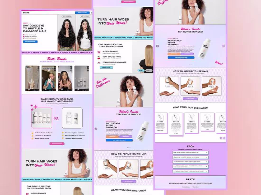 Cover image for Landing Page Develop on Replo for Briteorganix brand