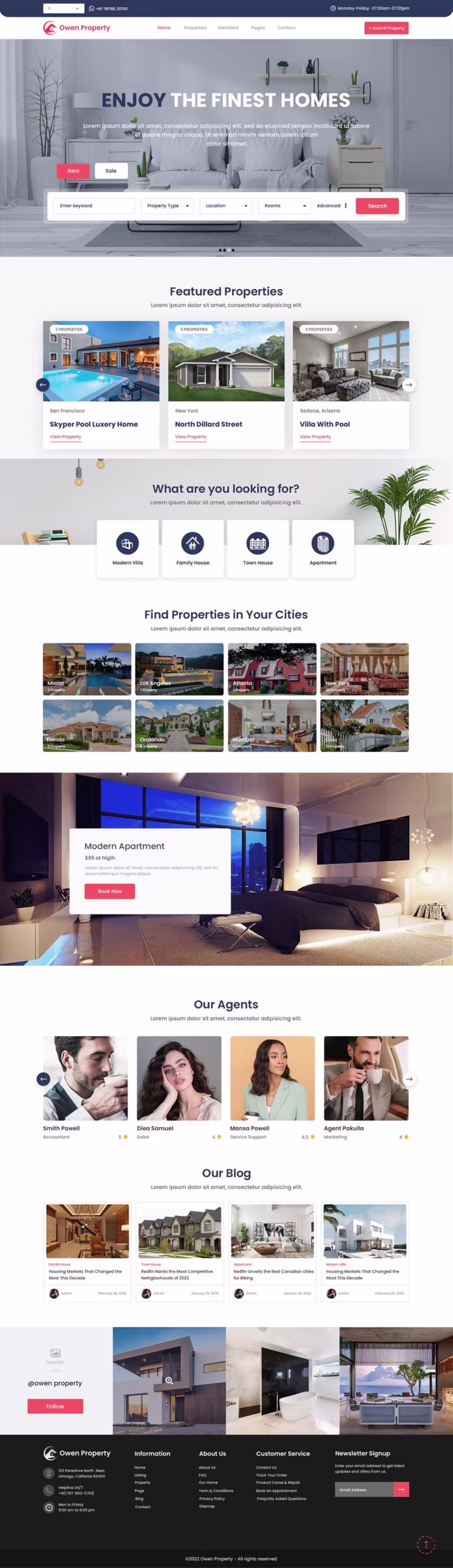 Cover image for Real Estate Website