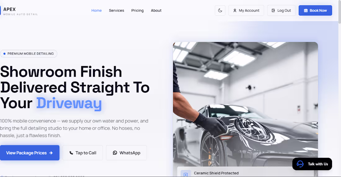 Cover image for High-converting mobile auto-detailing landing page