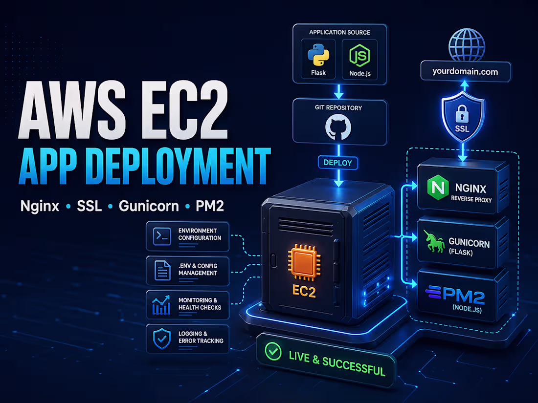 Cover image for I will deploy your Flask or Node.js app to AWS EC2