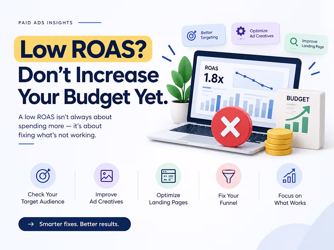 Cover image for 🚀 Low ROAS? Don’t Increase