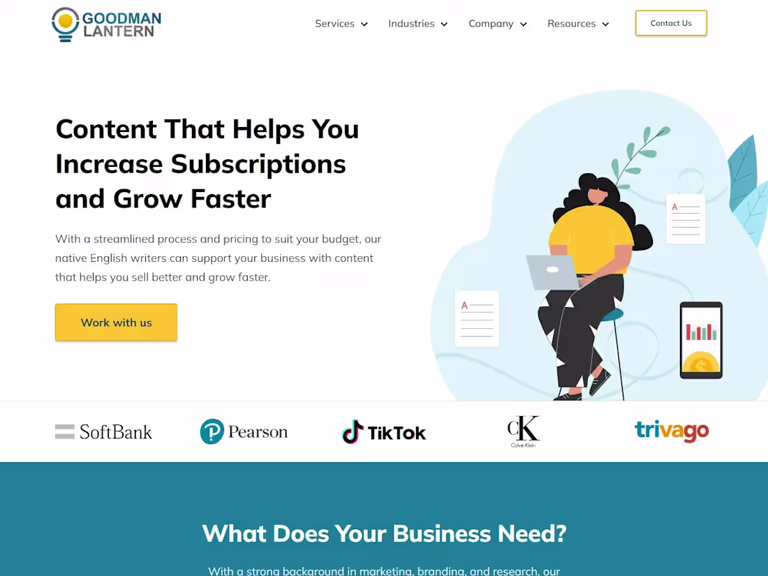Cover image for Content Writing Agency | Content Writing Services – Goodman Lan…