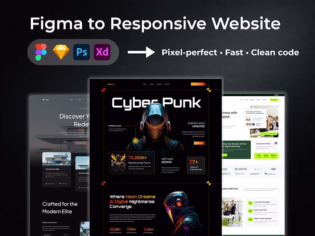 Cover image for Figma to Responsive Website