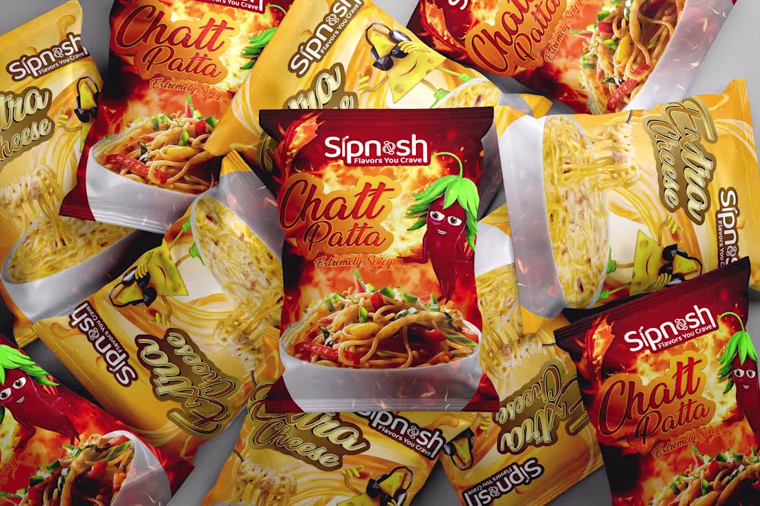 Cover image for Chat Patta & Extra Cheese Maggi Packaging Design