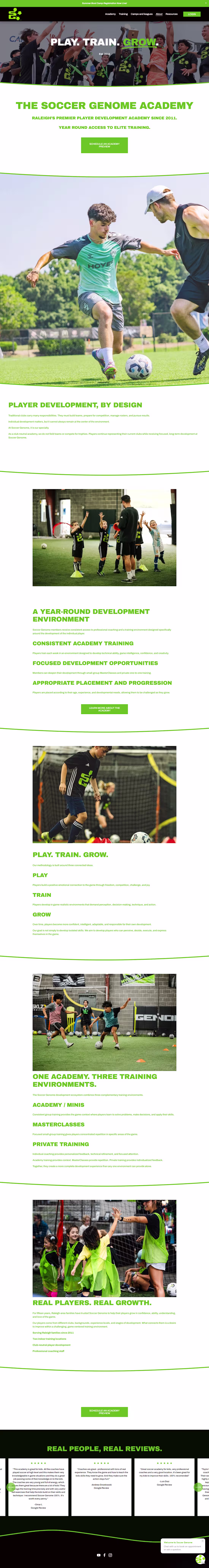Cover image for Soccer Genome Development Academy needed